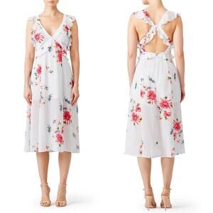 ASTR Ice Blue Mutli Floral Floral Milani Dress